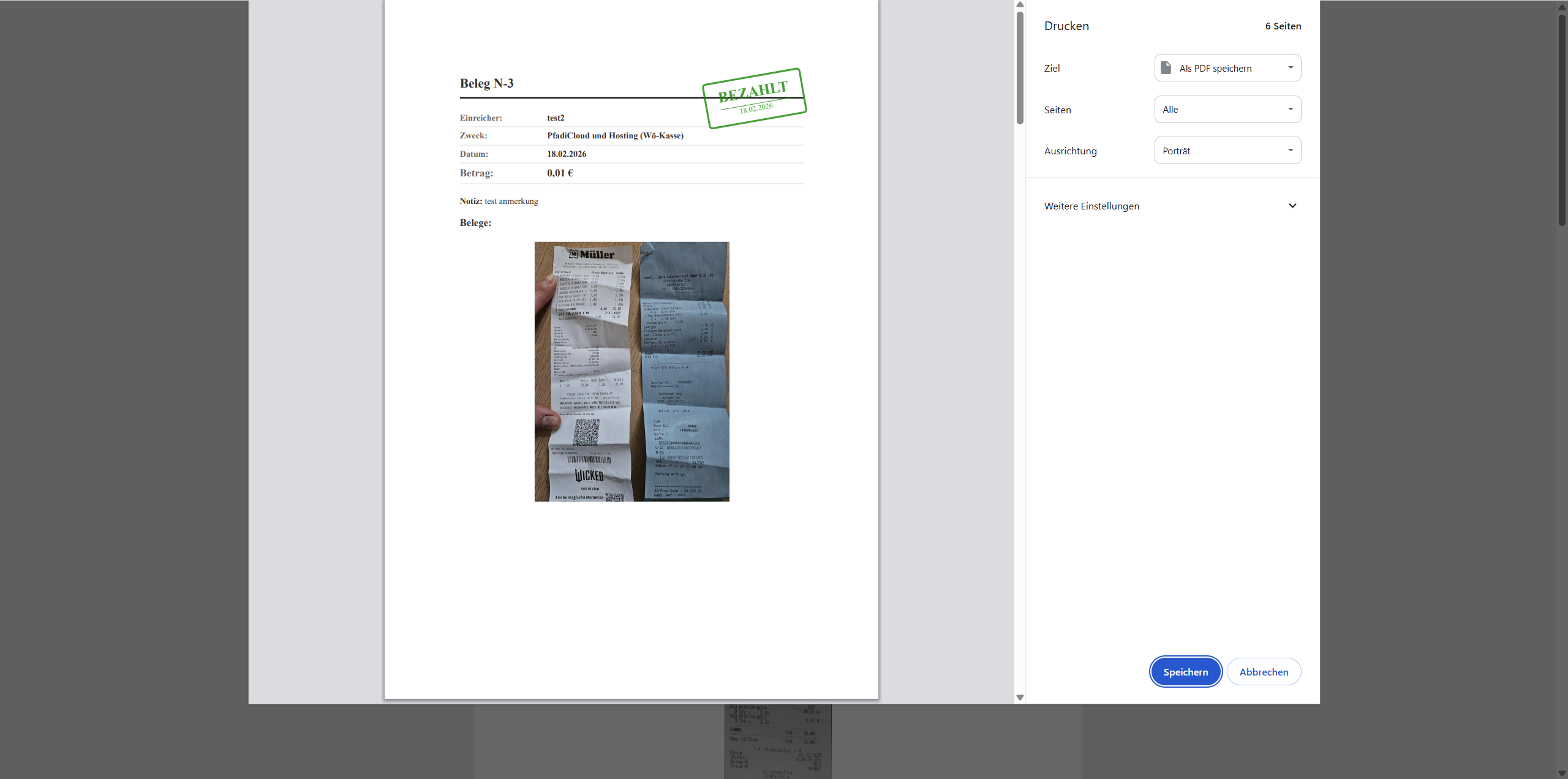 **Jahresbericht** – Druckoptimierte Ausgabe mit digitalem Stempel.