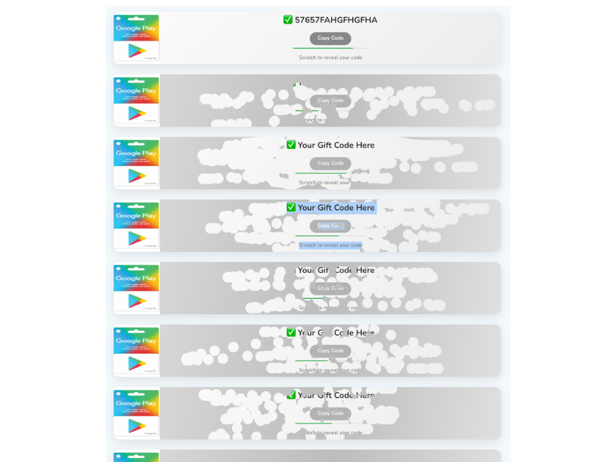 **Scratch Card Settings Page**: Admin interface for configuring scratch card groups and settings.