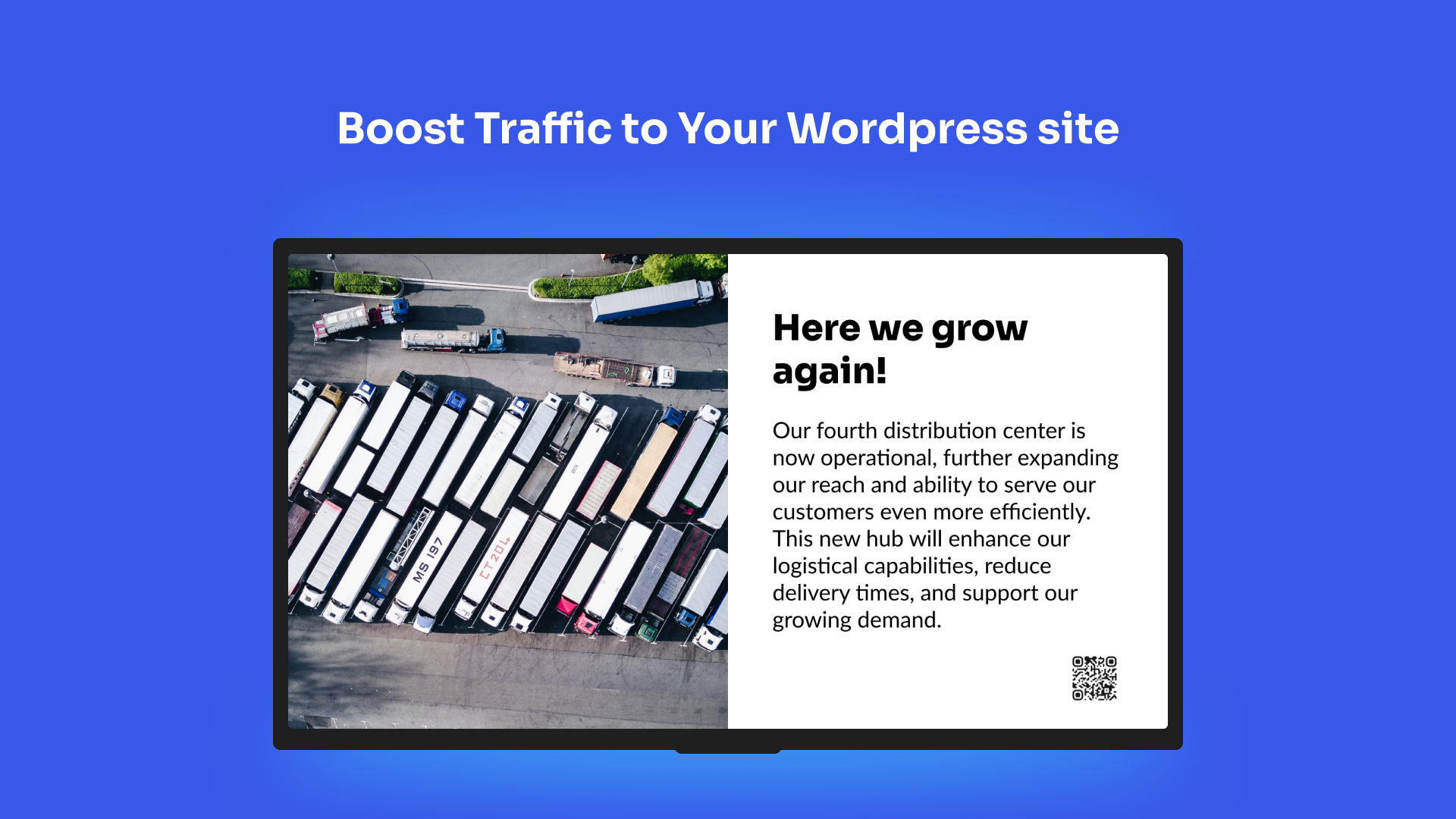 Automatically optimized for digital signage