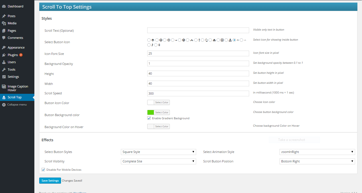 Admin Setting