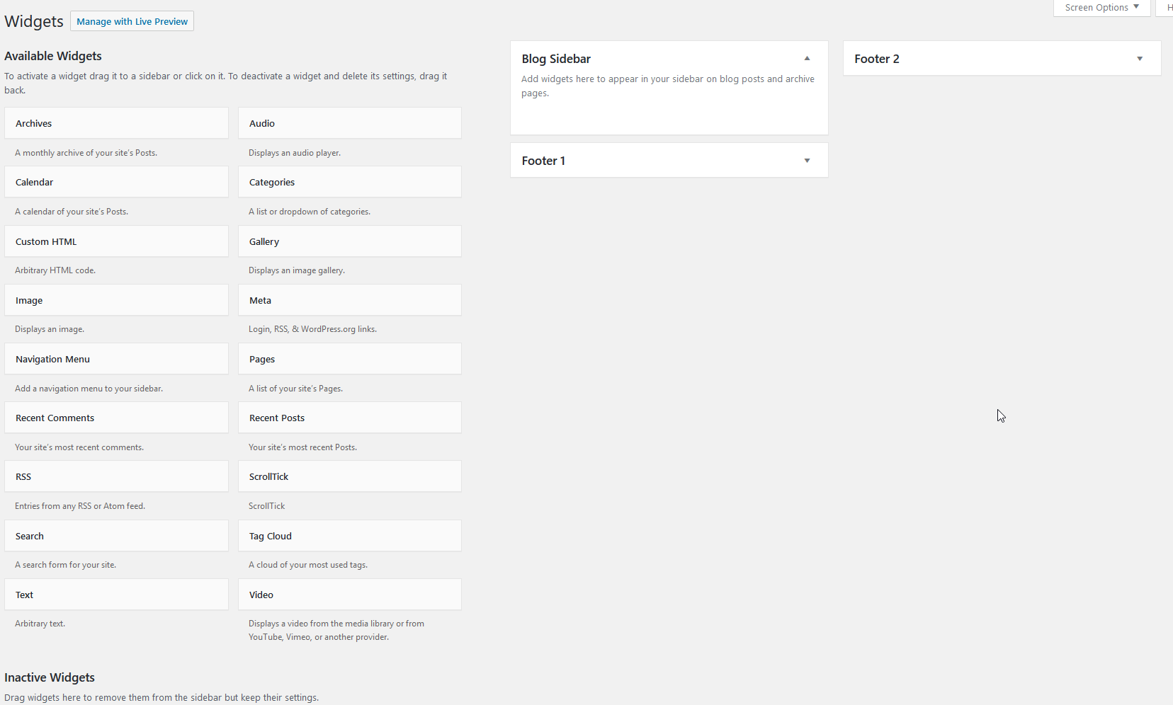 Widgets
