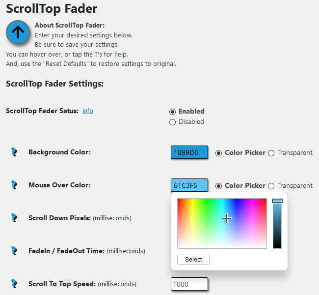 Using the Color Picker
