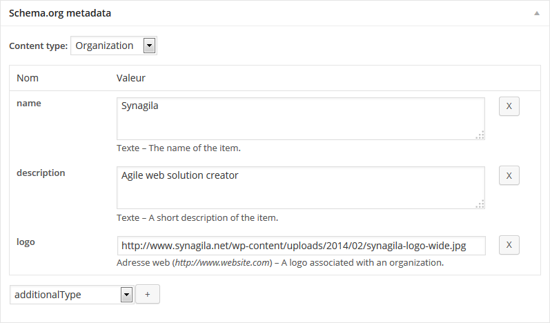 The Schema.org metadata editor