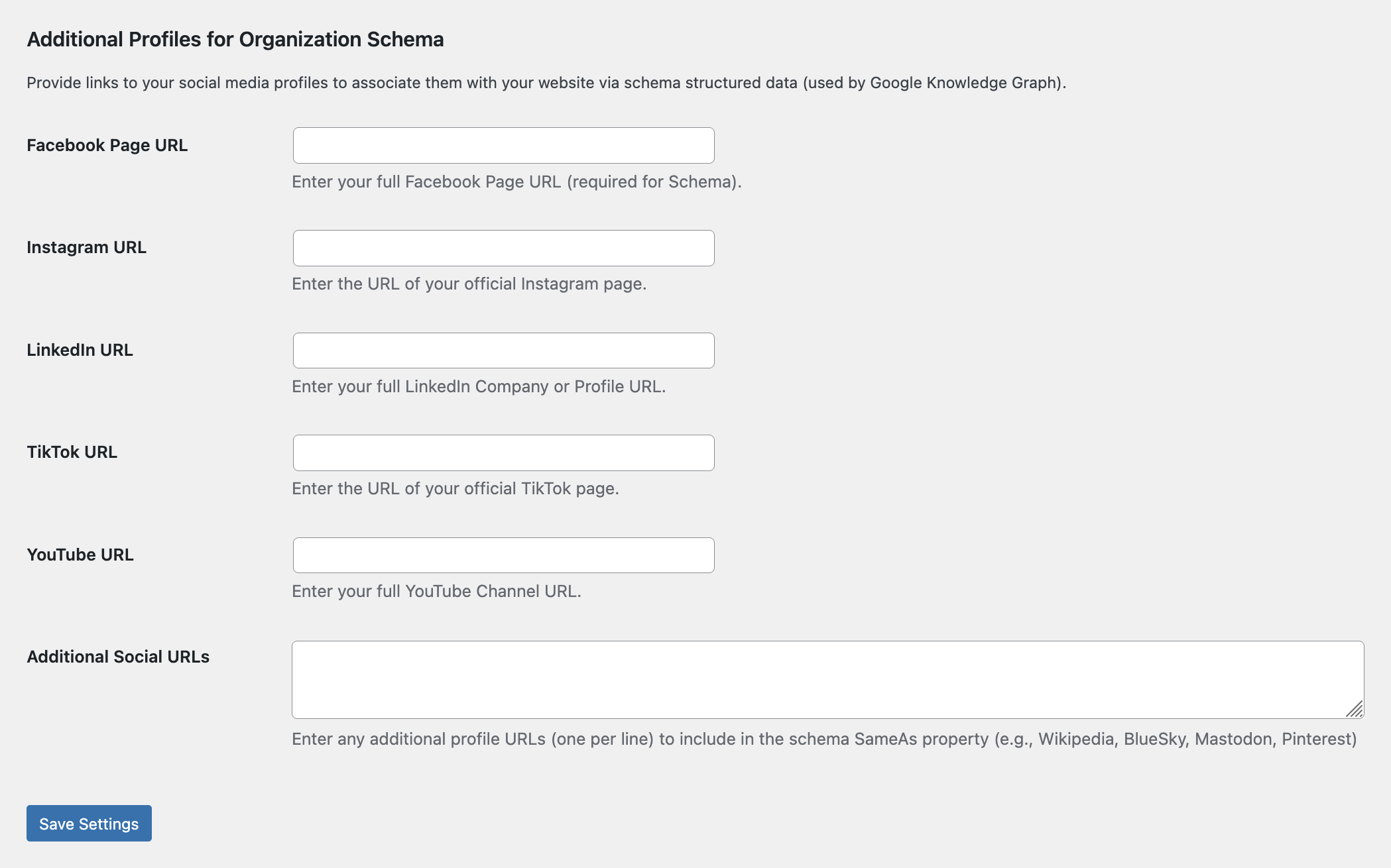 A category edit screen showing the new SEO fields.