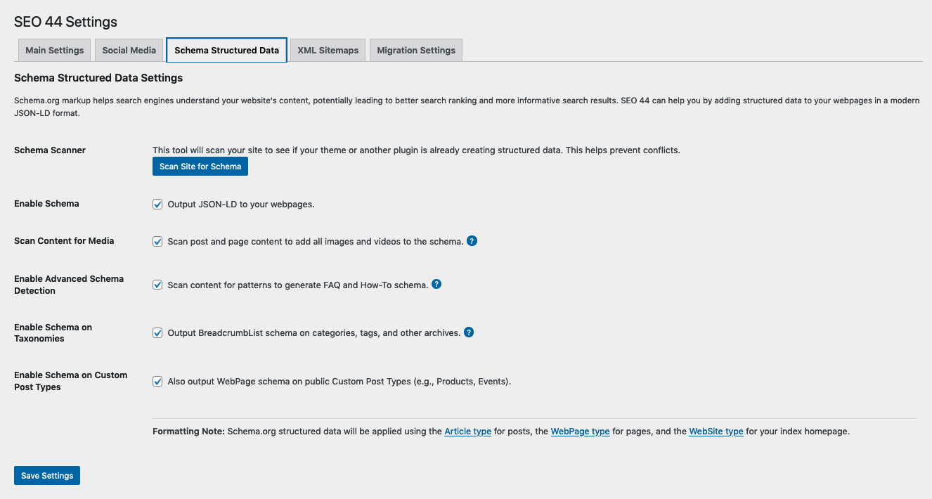 A category edit screen showing the new SEO fields.