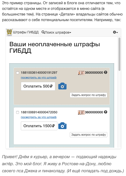 Внешинй вид плагина на сайте 2