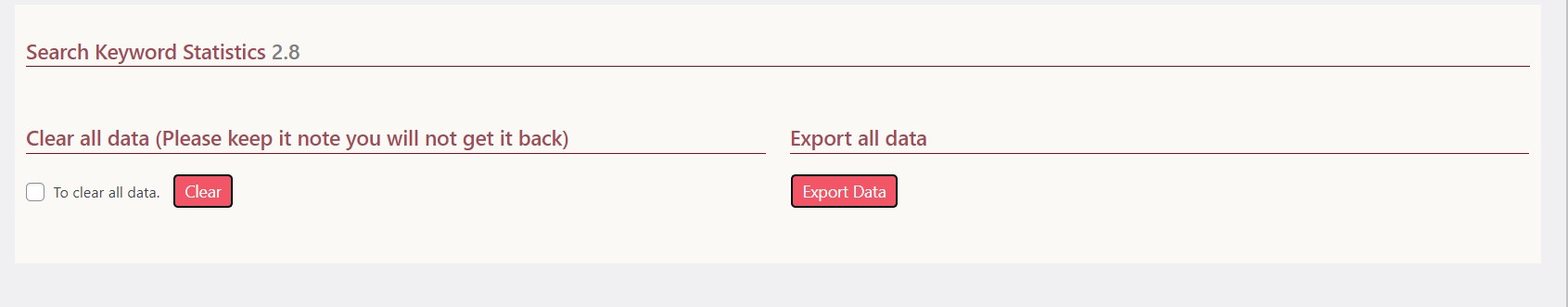 This screenshot (screenshot-4.jpg) Clear/remove records and Export data
