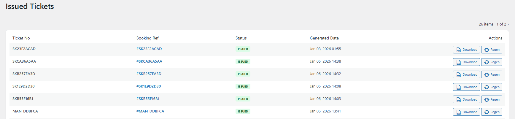 Frontend: QR code of confirmed booking