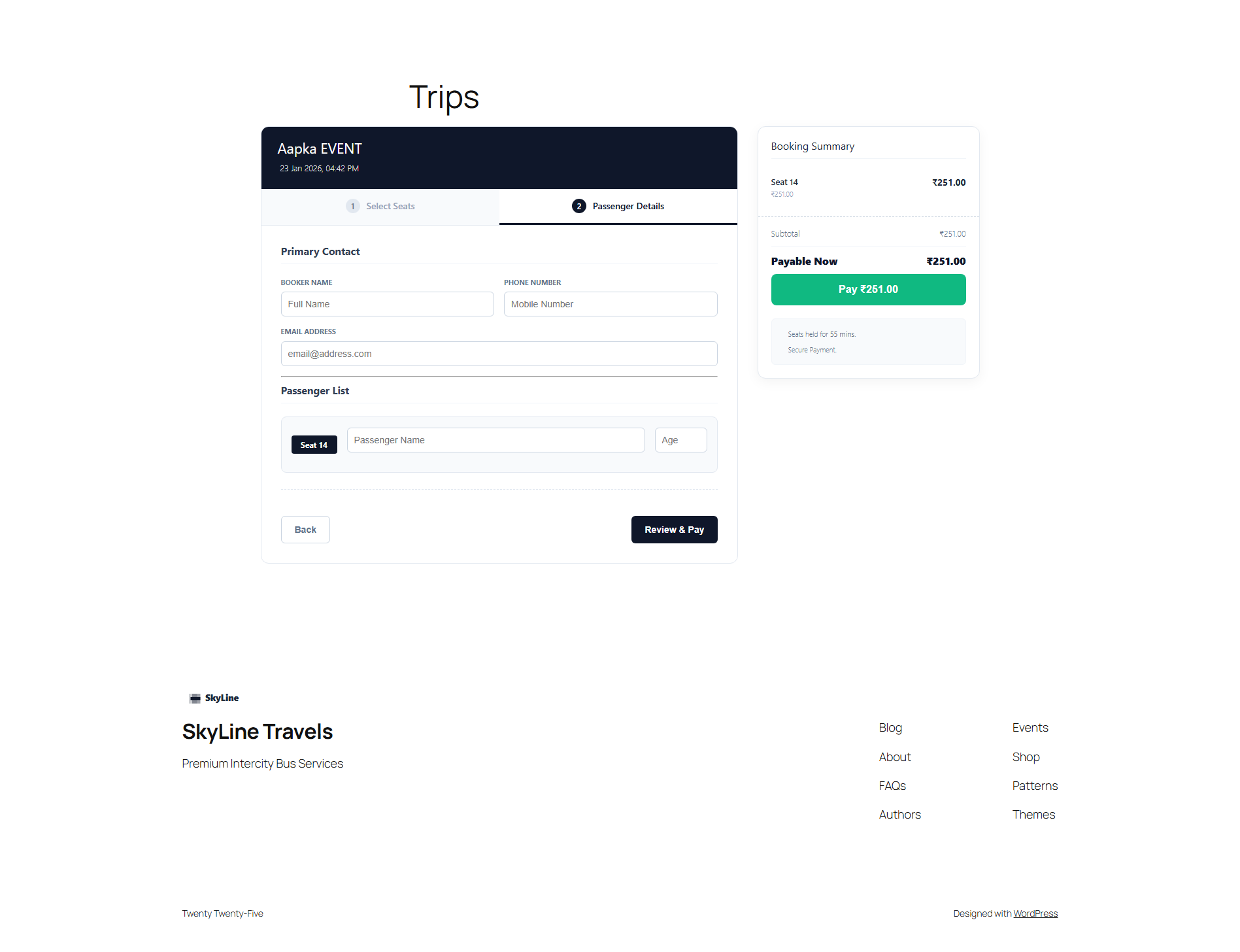 Admin: Payment transaction logs