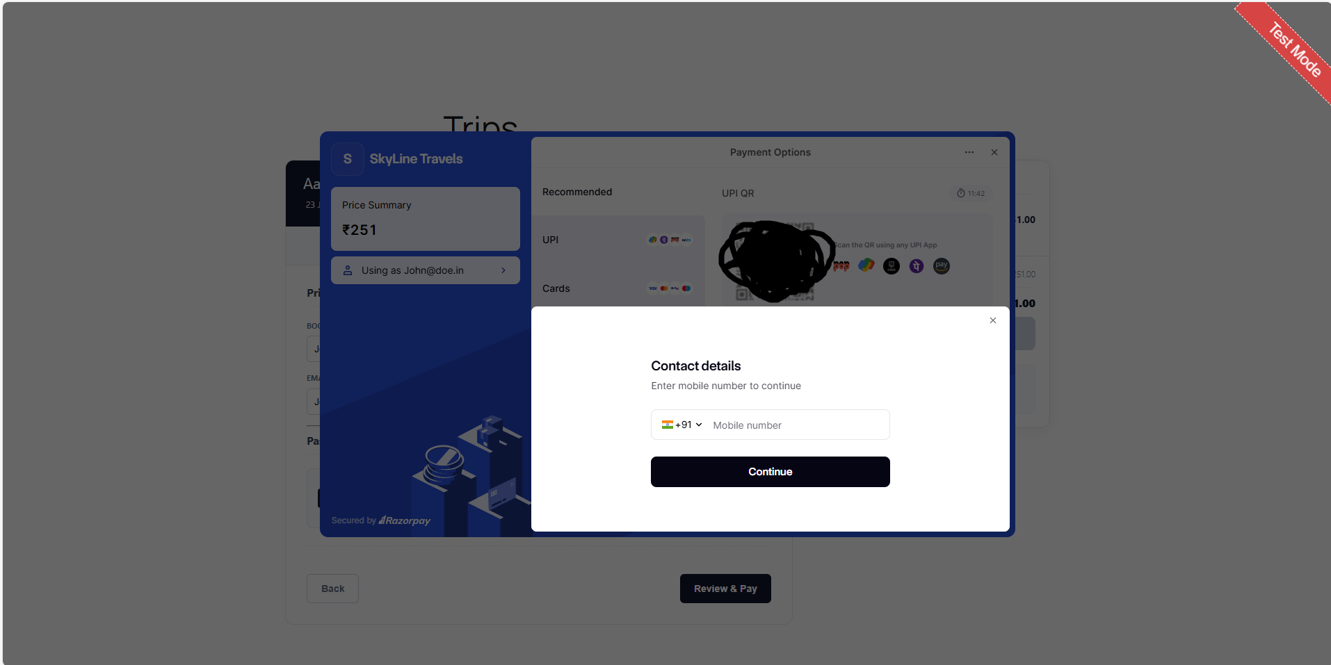 Admin: View issued tickets
