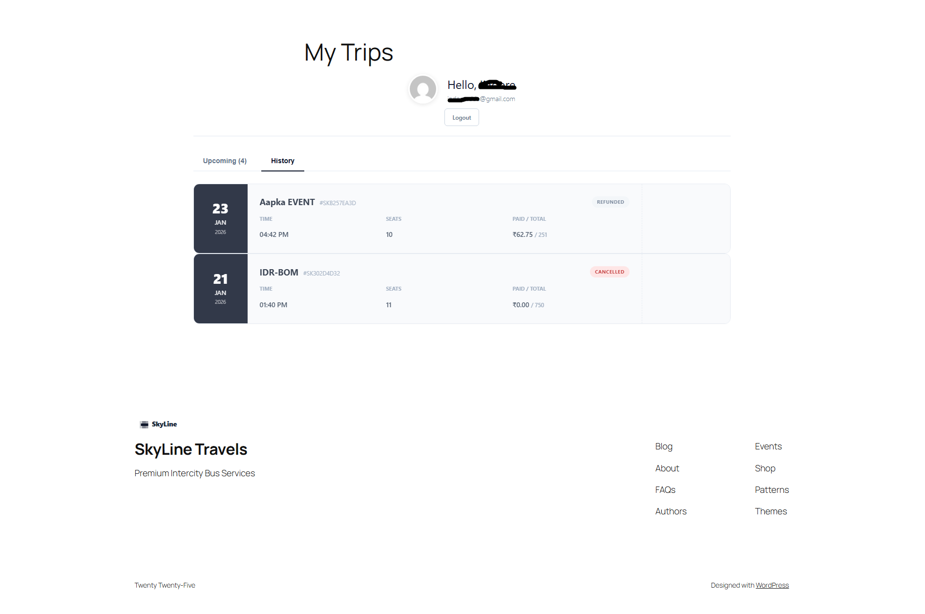Admin: Policy settings