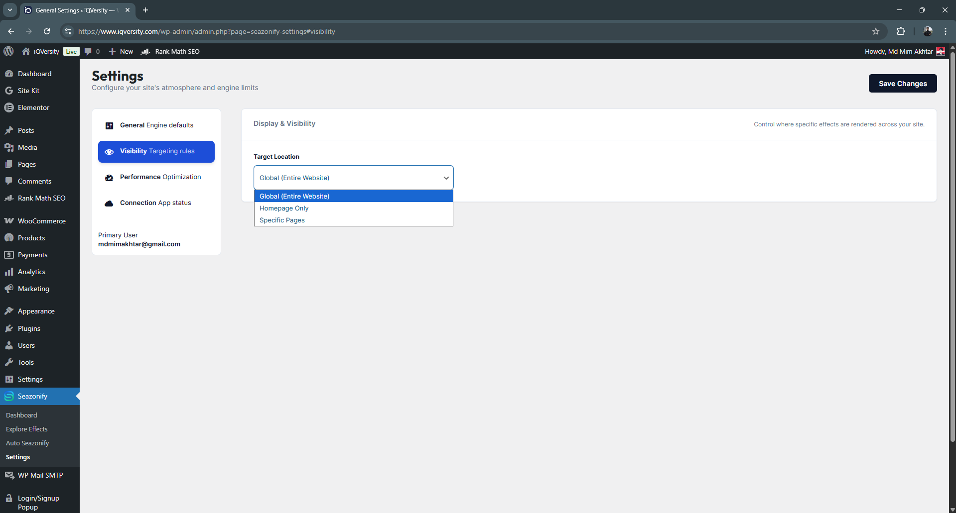 **Advanced Controls**: Fine-tune your plugin behavior with global settings and performance toggles.