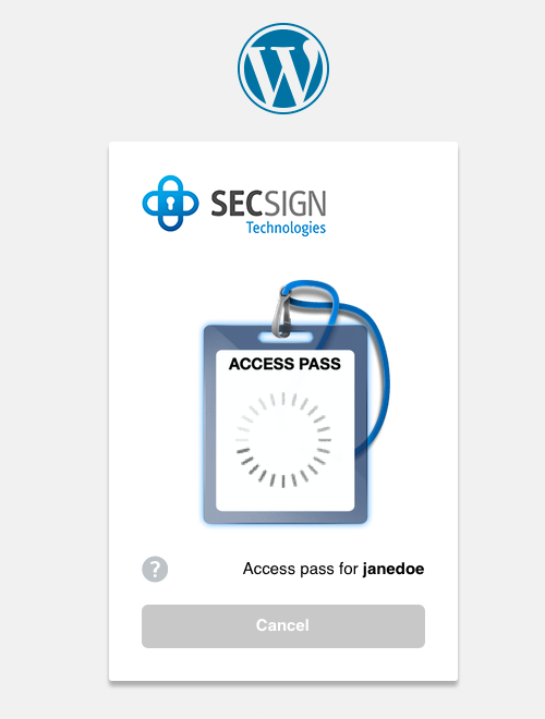 You will be shown an access pass. Tab on the matching one on your phone.