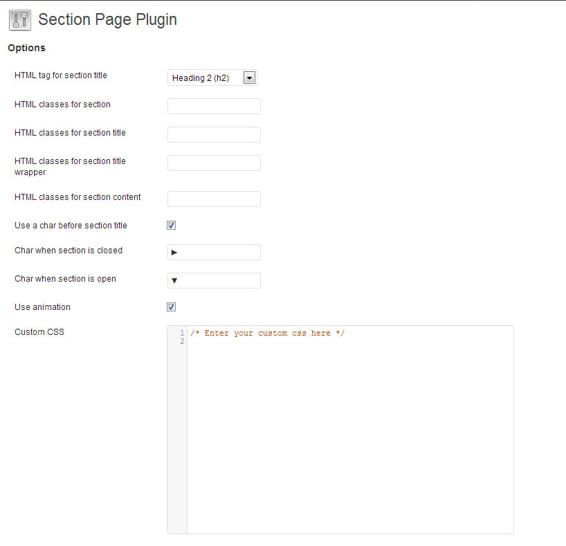 This is the plugin option panel, available in settings menu.