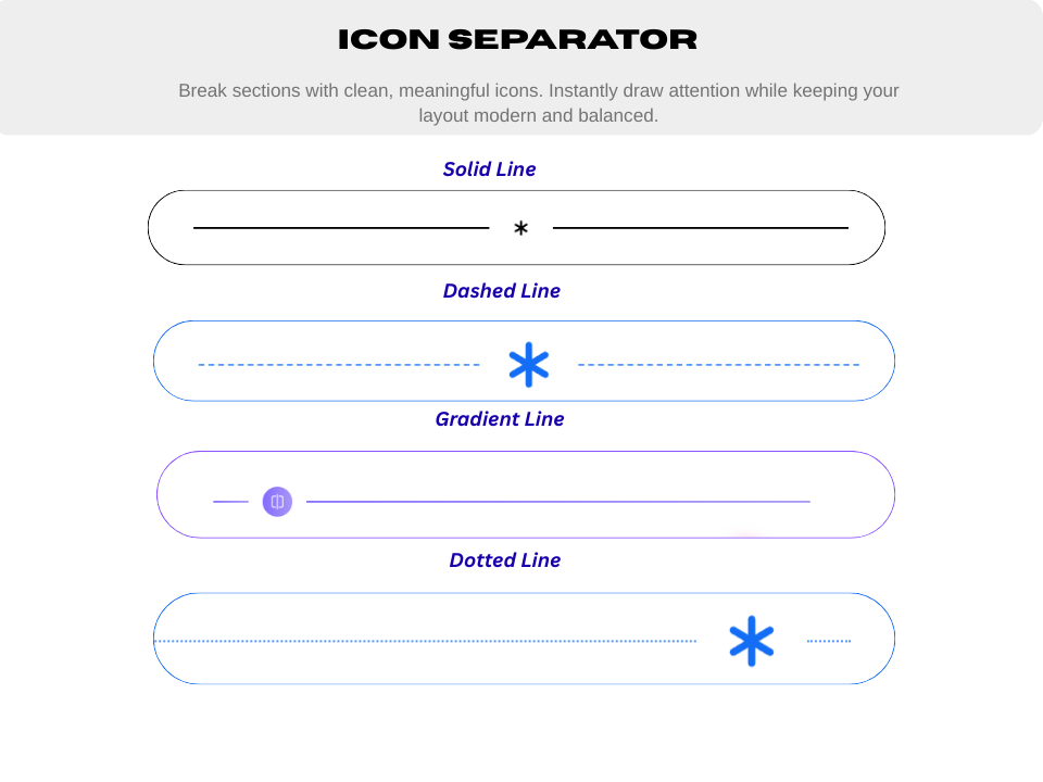 Icon Separator