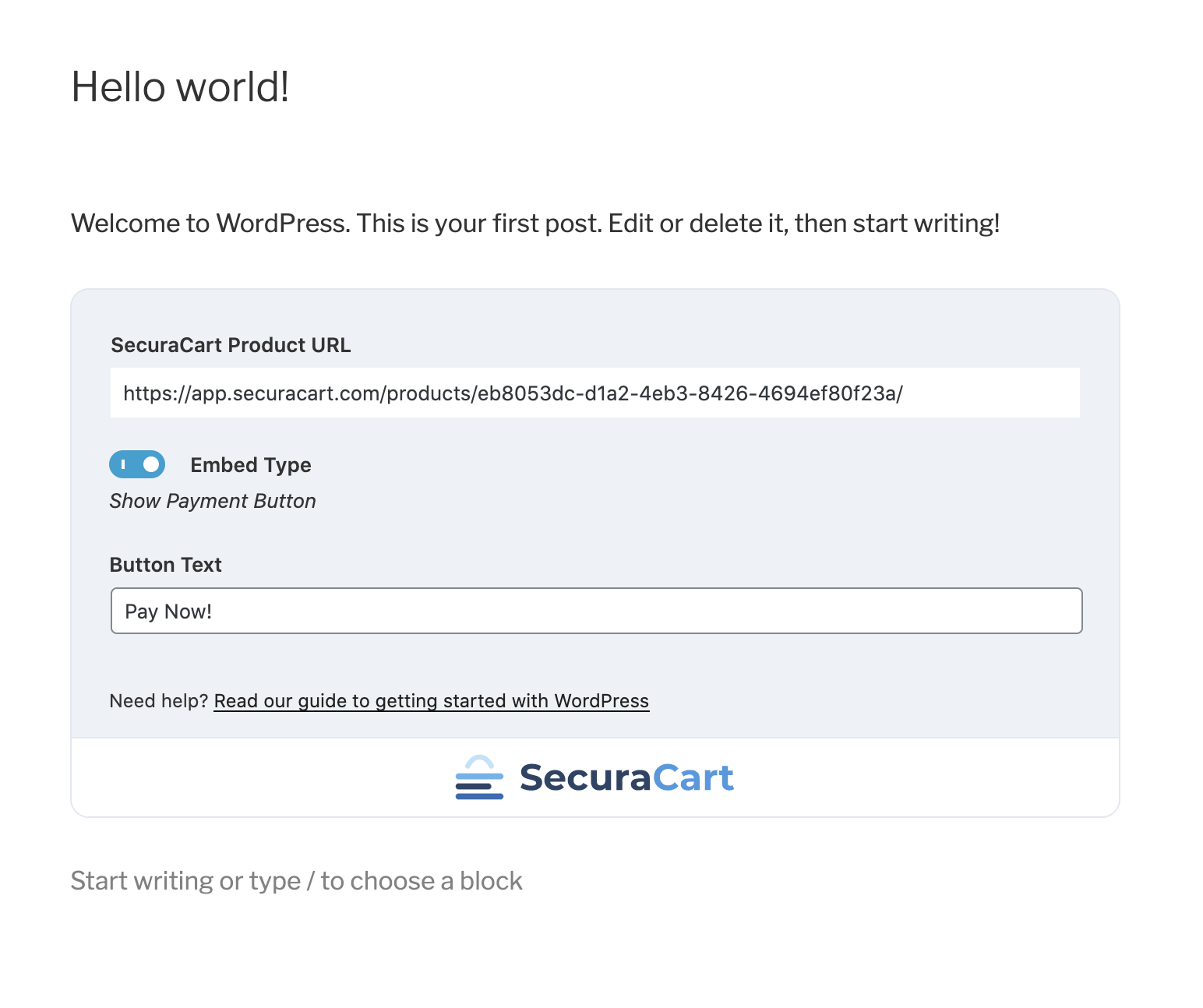 Fill this out to automatically display your payment form.