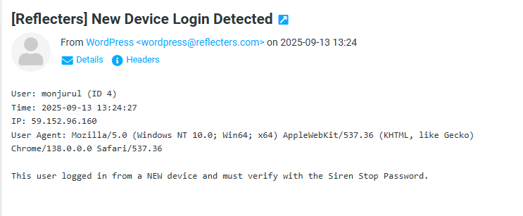 **New Device Overlay**: Full-screen password prompt for untrusted devices.