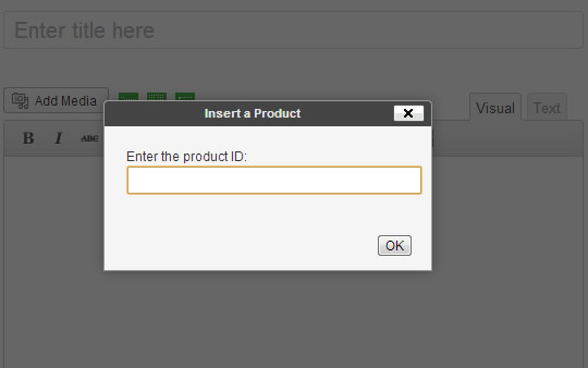 Insertion Interface for Product
