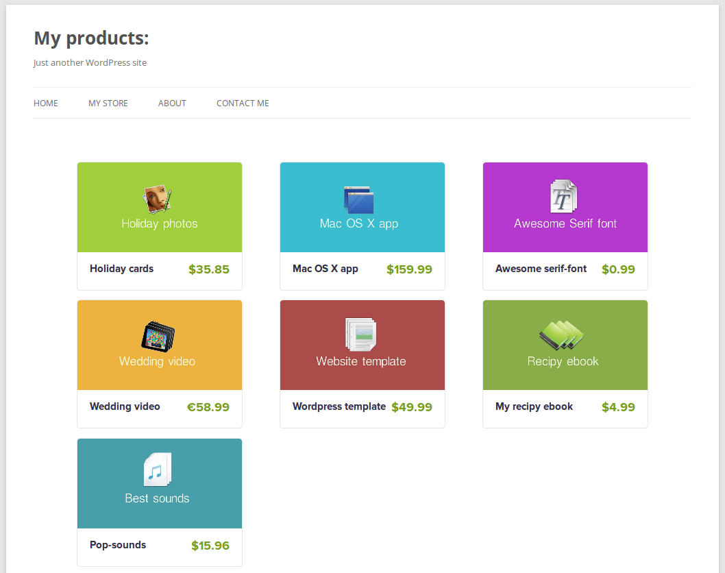 Setting up your store page is simple and fast.
