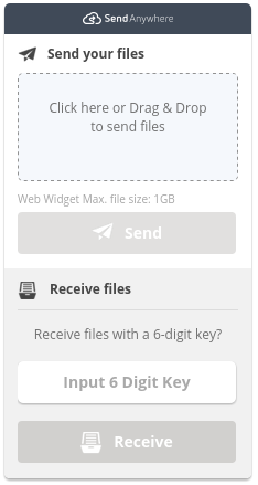 Send & Receive widget
