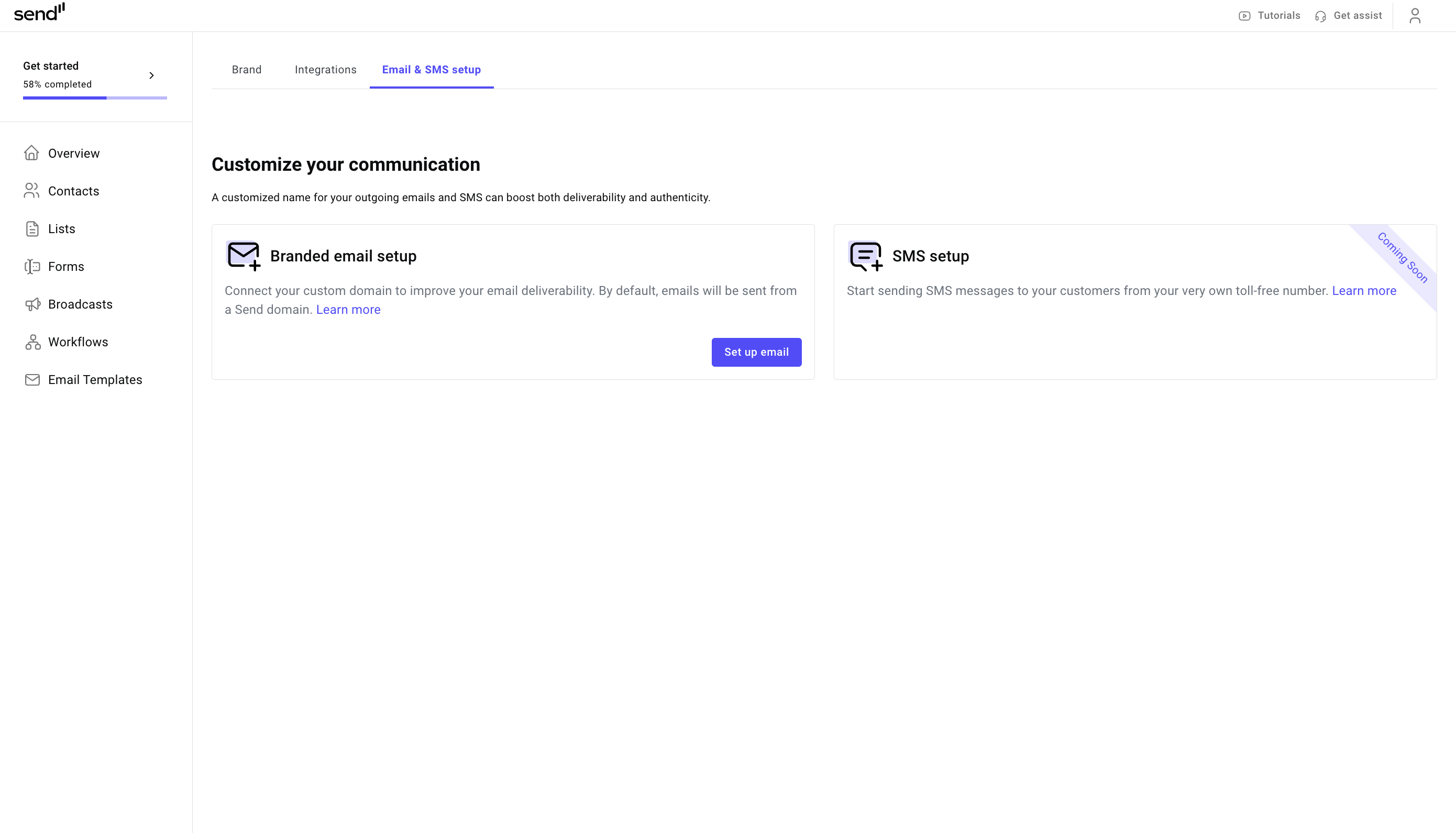 Sending emails from a custom domain