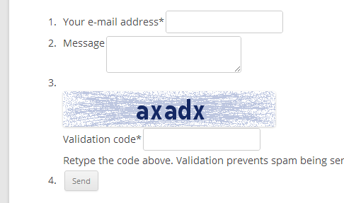 The form can be customized with CSS. Friendly for responsive designs or special web browsers.