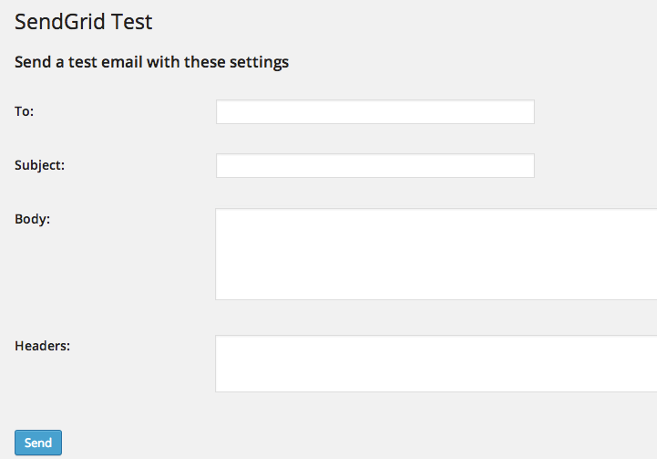 Select the time interval for which you want to see SendGrid statistics and charts.