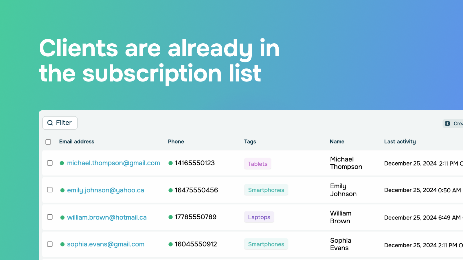 Enable API in SendPulse