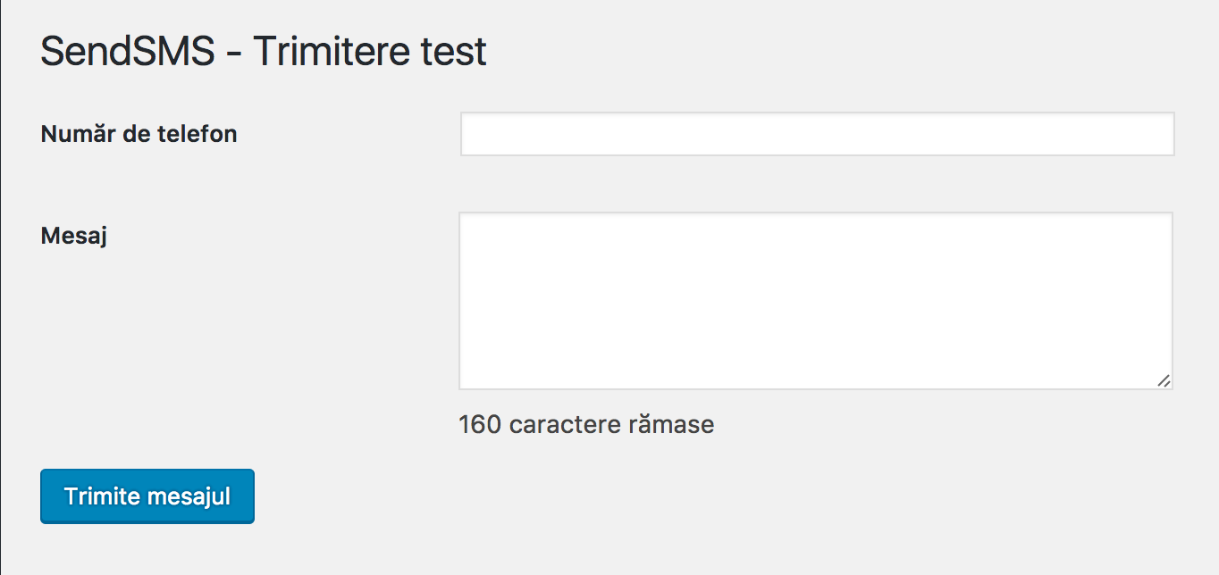 Send test