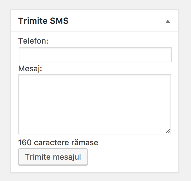 Send SMS within an order