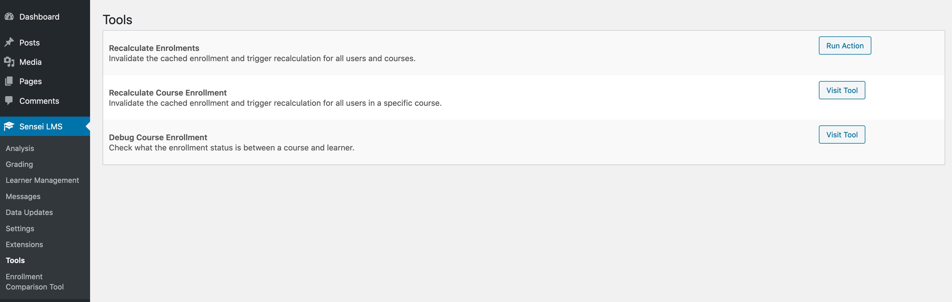 Tools page