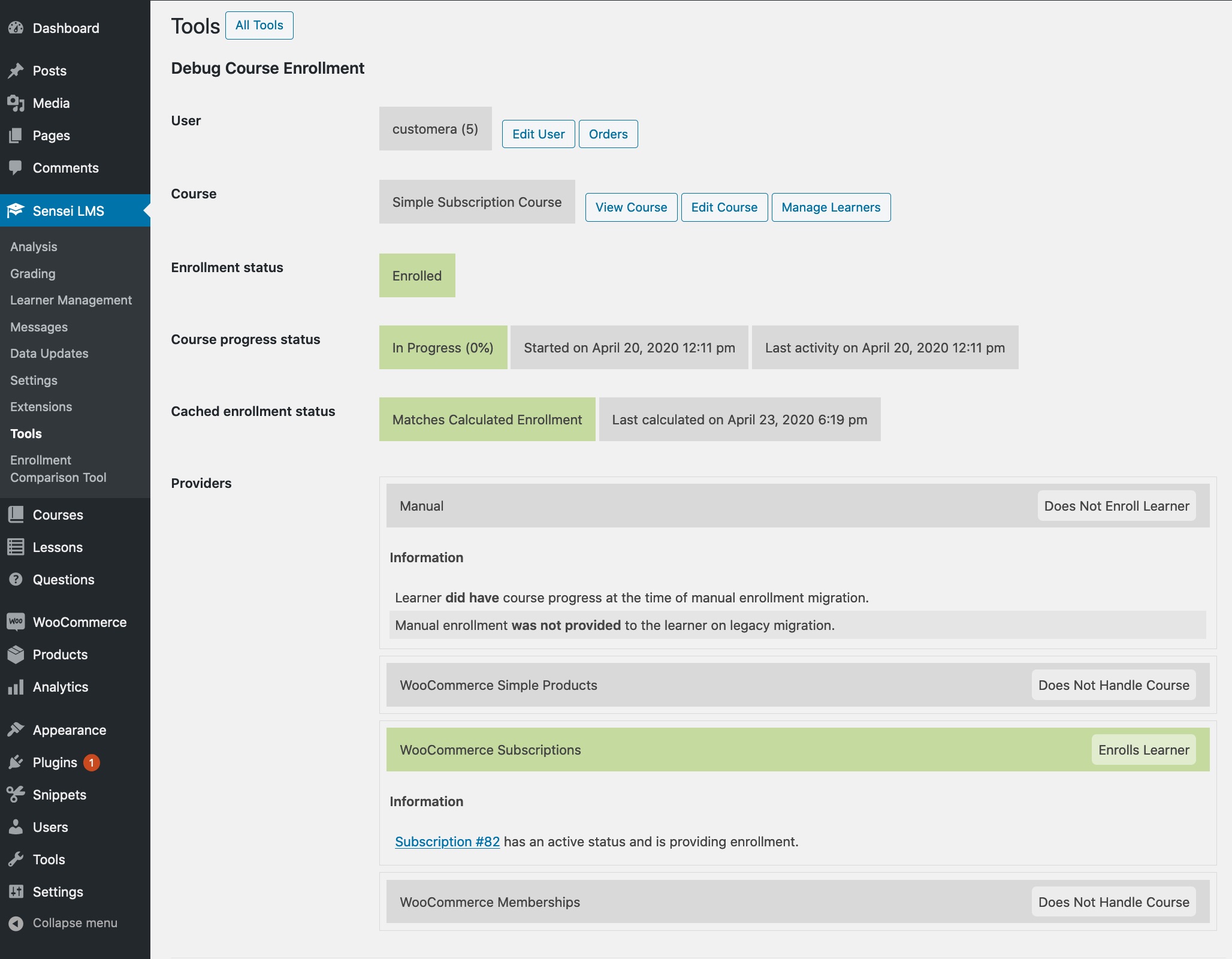 Debug enrollment tool