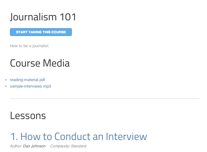 Course media