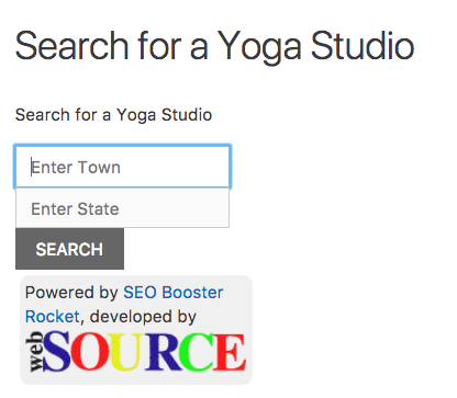 Its easy to provide traditional Geographic Searches for your websites specific topic. Simply use the [seo_booster_rocket_map] shortcode. This is great functionality to provide your visitors if your website tailors to a specific topic of interest.