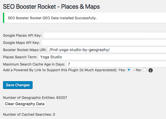 The [seo_booster_rocket_process_requests] shortcode also displays every state/territory using their respective short name. Each of these links are clickable and lead into the individual states/territory’s counties.