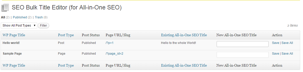 Where you can find the Bulk Title Editor and Bulk Description Editor