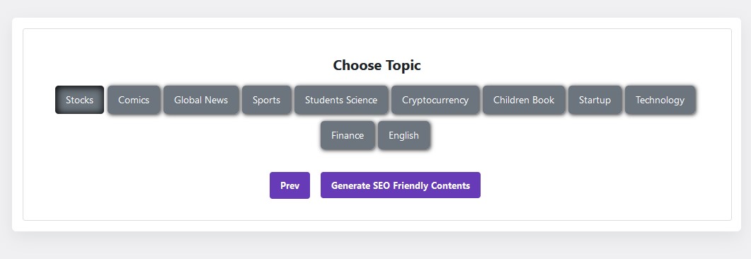 Link Bait Generator, Open AI Content generator