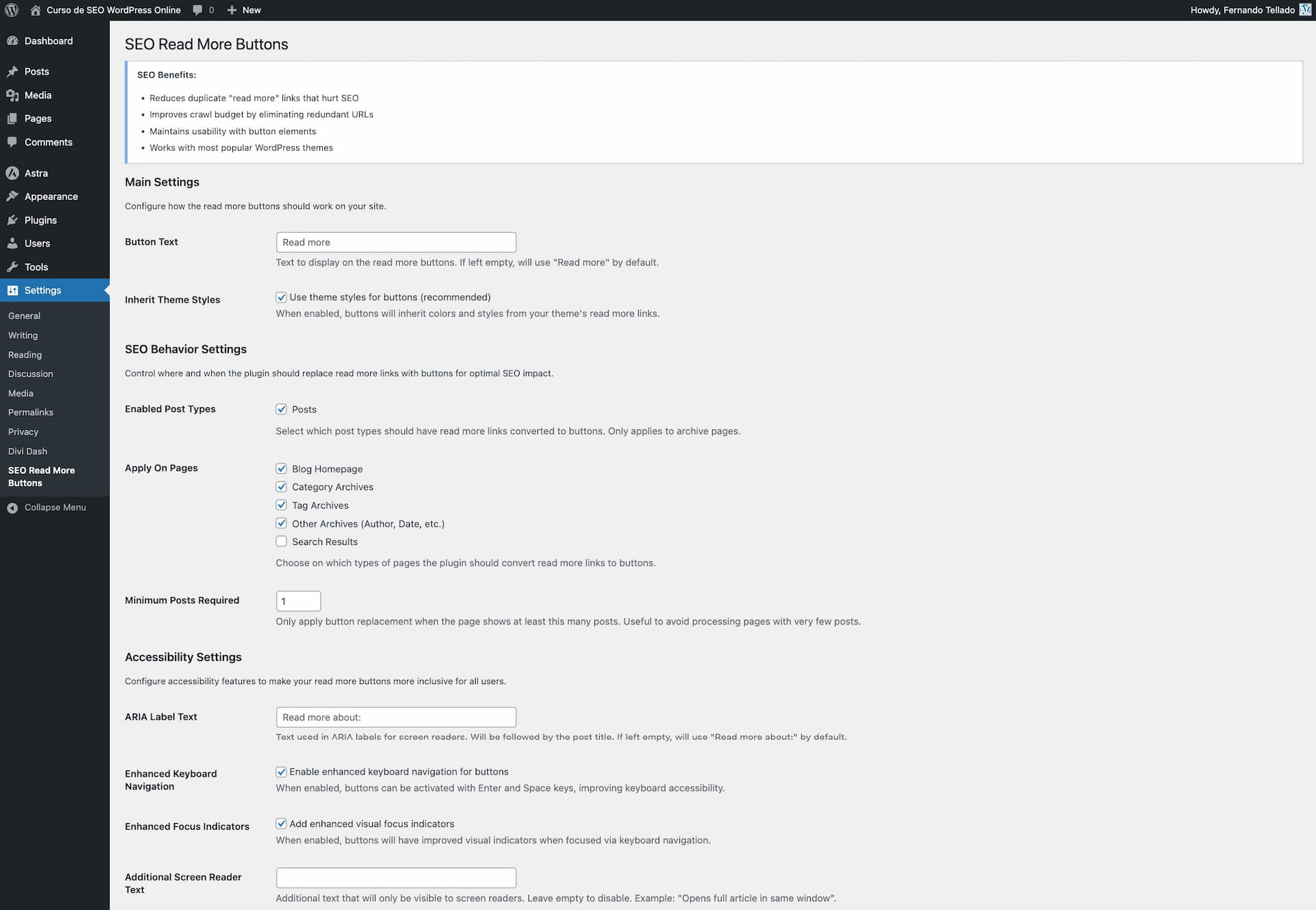 Before: Traditional read more links creating duplicate URLs