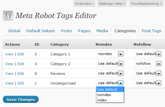 File Editor lets you customize your robots.txt or .htaccess