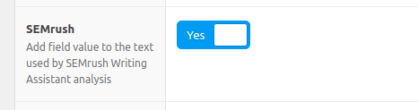 The Advanced Custom Fields custom setting.