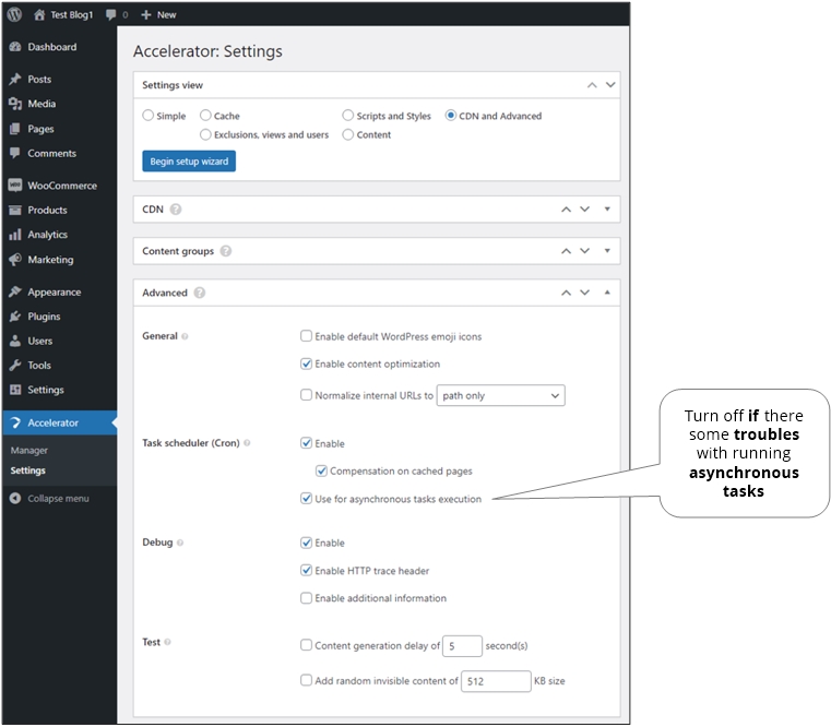 Settings - Users.