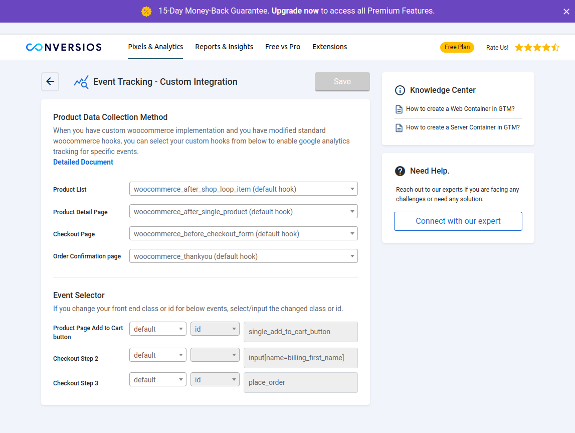 **Advanced Settings Panel**