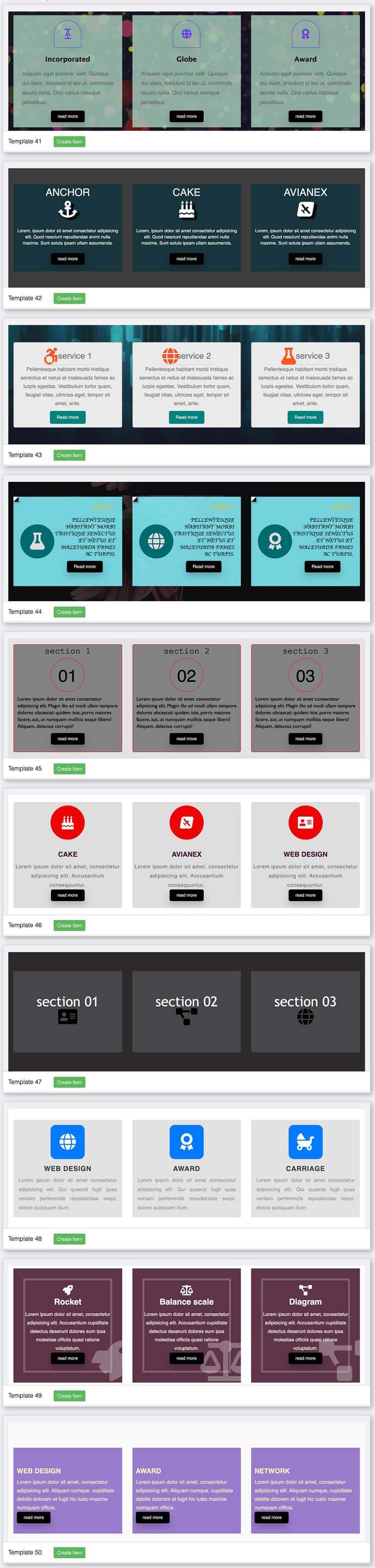 Service Box Template 21-30