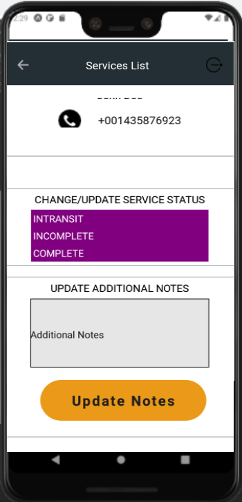 User Page - Adding a Technician or Customer