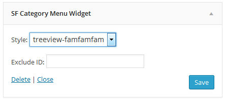 Admin options.