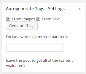 Admin widget.