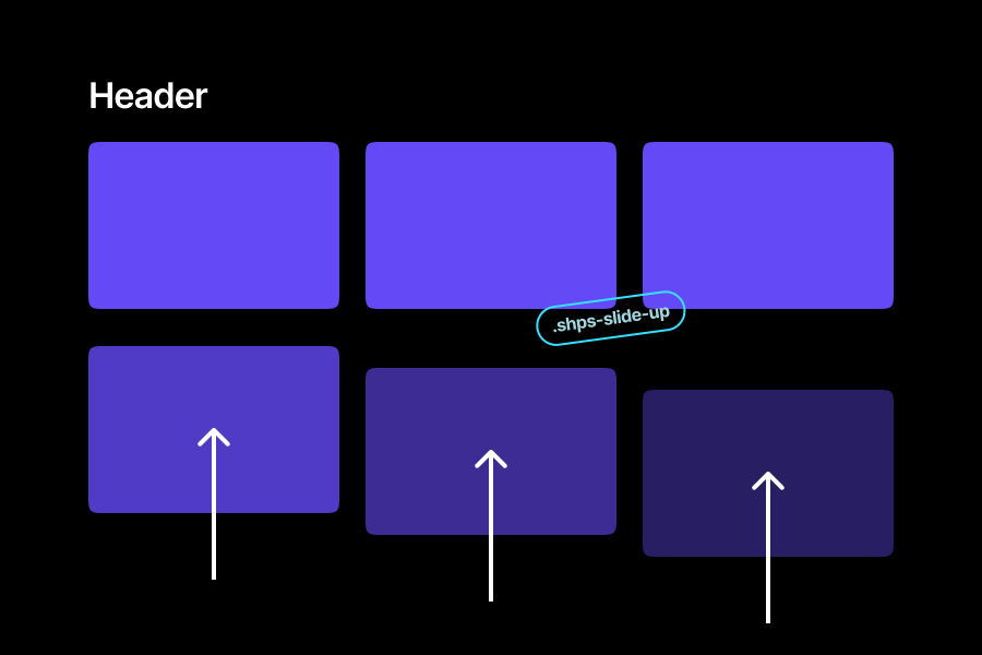 Visual explanation of how "Slide Up" animations works.