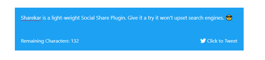 Click to tweet Block.