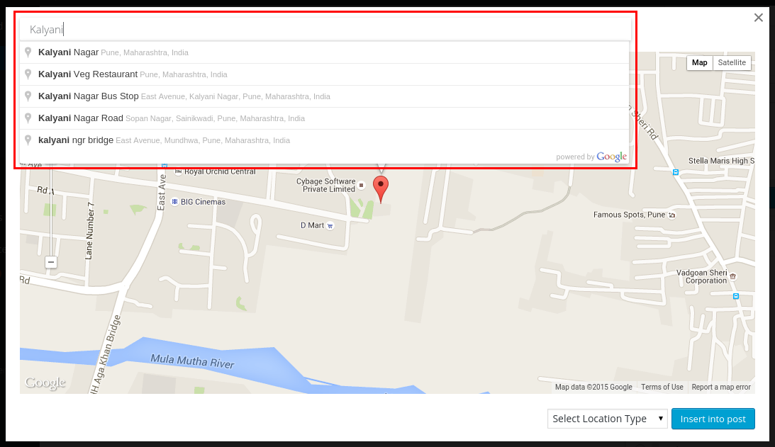 Search Places