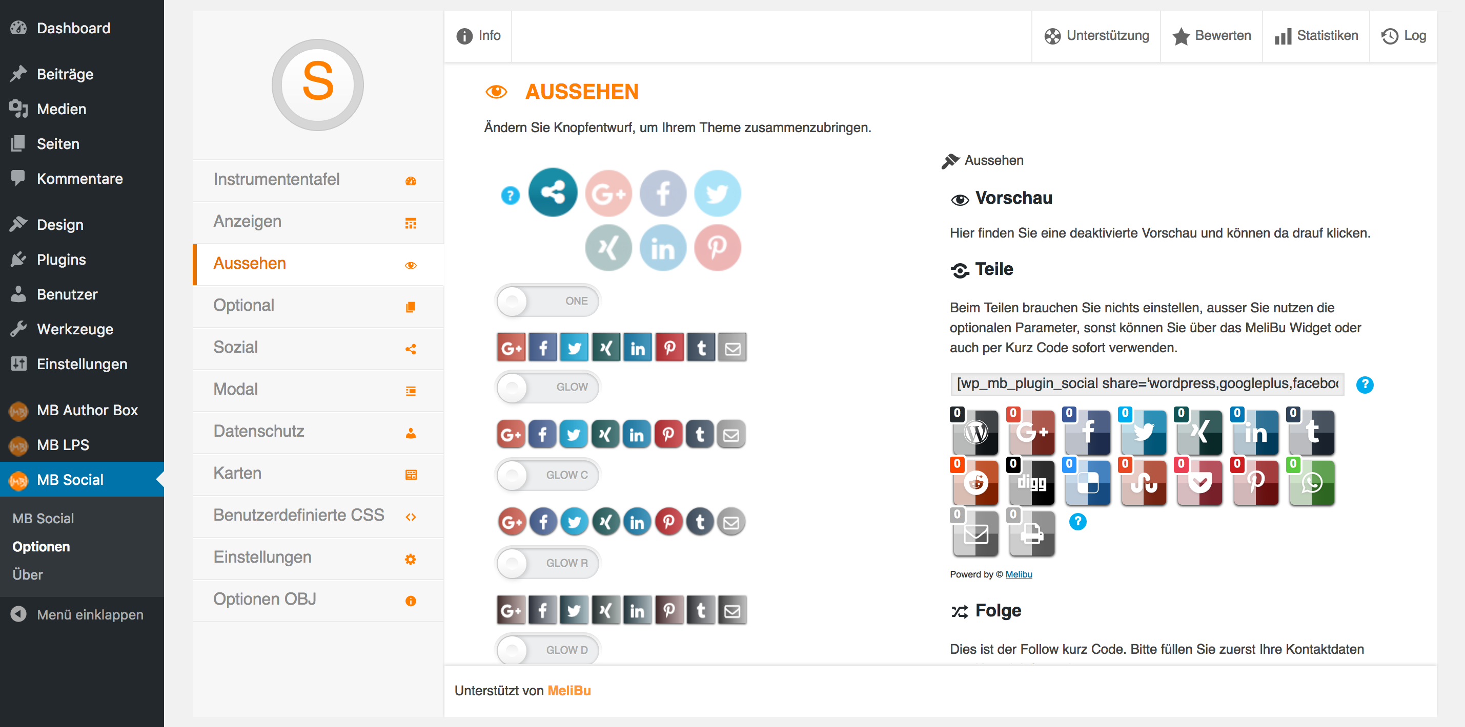 Follow short code in WP Editor